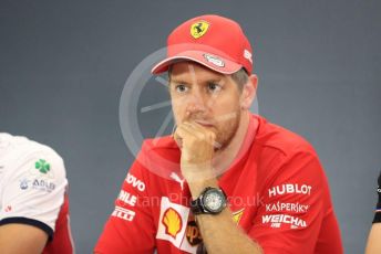 World © Octane Photographic Ltd. Formula 1 – German GP. FIA Drivers Press Conference. Scuderia Ferrari SF90 – Sebastian Vettel. Hockenheimring, Hockenheim, Germany. Thursday 25th July 2019.
