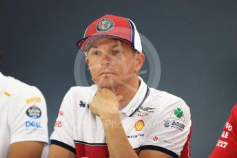 World © Octane Photographic Ltd. Formula 1 – German GP. FIA Drivers Press Conference. Alfa Romeo Racing – Kimi Raikkonen. Hockenheimring, Hockenheim, Germany. Thursday 25th July 2019.