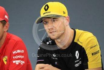 World © Octane Photographic Ltd. Formula 1 – German GP. FIA Drivers Press Conference. Renault Sport F1 Team – Nico Hulkenberg. Hockenheimring, Hockenheim, Germany. Thursday 25th July 2019.