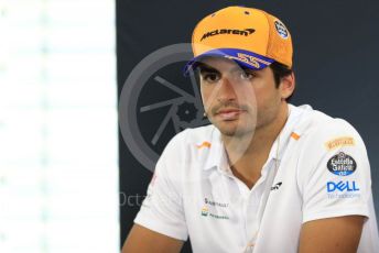 World © Octane Photographic Ltd. Formula 1 – German GP. FIA Drivers Press Conference. McLaren – Carlos Sainz. Hockenheimring, Hockenheim, Germany. Thursday 25th July 2019.