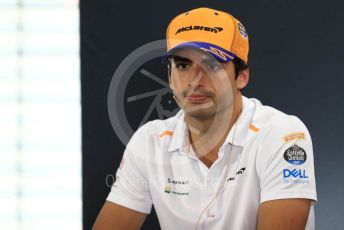 World © Octane Photographic Ltd. Formula 1 – German GP. FIA Drivers Press Conference. McLaren – Carlos Sainz. Hockenheimring, Hockenheim, Germany. Thursday 25th July 2019.