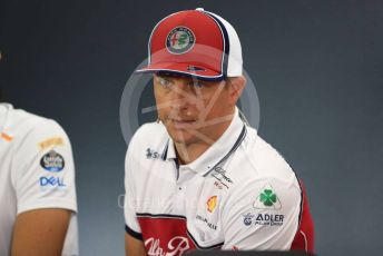 World © Octane Photographic Ltd. Formula 1 – German GP. FIA Drivers Press Conference. Alfa Romeo Racing – Kimi Raikkonen. Hockenheimring, Hockenheim, Germany. Thursday 25th July 2019.