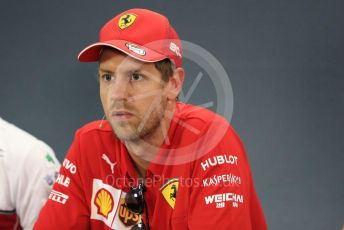 World © Octane Photographic Ltd. Formula 1 – German GP. FIA Drivers Press Conference. Scuderia Ferrari SF90 – Sebastian Vettel. Hockenheimring, Hockenheim, Germany. Thursday 25th July 2019.