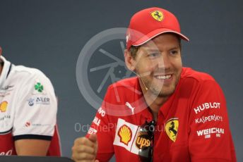 World © Octane Photographic Ltd. Formula 1 – German GP. FIA Drivers Press Conference. Scuderia Ferrari SF90 – Sebastian Vettel. Hockenheimring, Hockenheim, Germany. Thursday 25th July 2019.