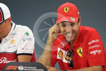 World © Octane Photographic Ltd. Formula 1 – German GP. FIA Drivers Press Conference. Scuderia Ferrari SF90 – Sebastian Vettel. Hockenheimring, Hockenheim, Germany. Thursday 25th July 2019.