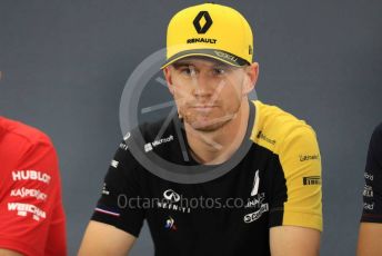 World © Octane Photographic Ltd. Formula 1 – German GP. FIA Drivers Press Conference. Renault Sport F1 Team – Nico Hulkenberg. Hockenheimring, Hockenheim, Germany. Thursday 25th July 2019.