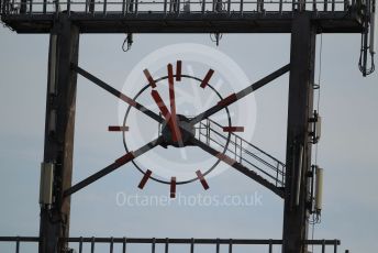 World © Octane Photographic Ltd. Formula 1 – German GP - Practice 1. The circuit clock just before the session startsl. Hockenheimring, Hockenheim, Germany. Friday 26th July 2019.