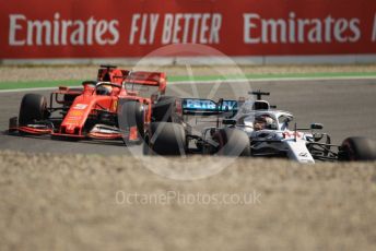 World © Octane Photographic Ltd. Formula 1 – German GP - Practice 1. Mercedes AMG Petronas Motorsport AMG F1 W10 EQ Power+ - Lewis Hamilton and Scuderia Ferrari SF90 – Sebastian Vettel. Hockenheimring, Hockenheim, Germany. Friday 26th July 2019.