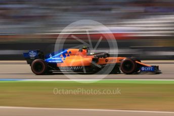 World © Octane Photographic Ltd. Formula 1 – German GP - Practice 1. McLaren MCL34 – Lando Norris. Hockenheimring, Hockenheim, Germany. Friday 26th July 2019.