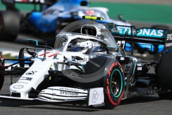 World © Octane Photographic Ltd. Formula 1 – German GP - Practice 1. Mercedes AMG Petronas Motorsport AMG F1 W10 EQ Power+ - Lewis Hamilton and ROKiT Williams Racing FW 42 – George Russell. Hockenheimring, Hockenheim, Germany. Friday 26th July 2019.