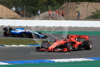 World © Octane Photographic Ltd. Formula 1 – German GP - Practice 1. Scuderia Ferrari SF90 – Charles Leclerc and ROKiT Williams Racing FW42 – Robert Kubica. Hockenheimring, Hockenheim, Germany. Friday 26th July 2019.