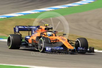 World © Octane Photographic Ltd. Formula 1 – German GP - Practice 2. McLaren MCL34 – Lando Norris. Hockenheimring, Hockenheim, Germany. Friday 26th July 2019.