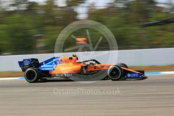 World © Octane Photographic Ltd. Formula 1 – German GP - Practice 2. McLaren MCL34 – Lando Norris. Hockenheimring, Hockenheim, Germany. Friday 26th July 2019.