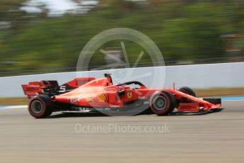 World © Octane Photographic Ltd. Formula 1 – German GP - Practice 2. Scuderia Ferrari SF90 – Sebastian Vettel. Hockenheimring, Hockenheim, Germany. Friday 26th July 2019.