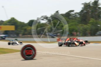 World © Octane Photographic Ltd. Formula 1 – German GP - Practice 2. Aston Martin Red Bull Racing RB15 – Max Verstappen, Scuderia Ferrari SF90 – Charles Leclerc and Mercedes AMG Petronas Motorsport AMG F1 W10 EQ Power+ - Lewis Hamilton. Hockenheimring, Hockenheim, Germany. Friday 26th July 2019.