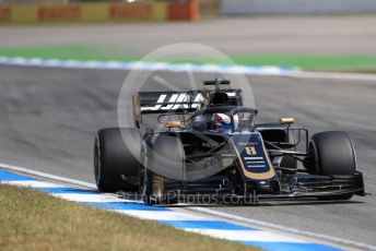 World © Octane Photographic Ltd. Formula 1 – German GP - Practice 2. Rich Energy Haas F1 Team VF19 – Romain Grosjean. Hockenheimring, Hockenheim, Germany. Friday 26th July 2019.