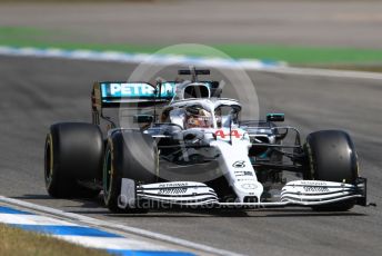 World © Octane Photographic Ltd. Formula 1 – German GP - Practice 2. Mercedes AMG Petronas Motorsport AMG F1 W10 EQ Power+ - Lewis Hamilton. Hockenheimring, Hockenheim, Germany. Friday 26th July 2019.