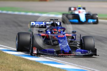 World © Octane Photographic Ltd. Formula 1 – German GP - Practice 2. Scuderia Toro Rosso STR14 – Daniil Kvyat and ROKiT Williams Racing FW42 – Robert Kubica. Hockenheimring, Hockenheim, Germany. Friday 26th July 2019.