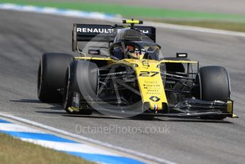 World © Octane Photographic Ltd. Formula 1 – German GP - Practice 2. Renault Sport F1 Team RS19 – Nico Hulkenberg. Hockenheimring, Hockenheim, Germany. Friday 26th July 2019.