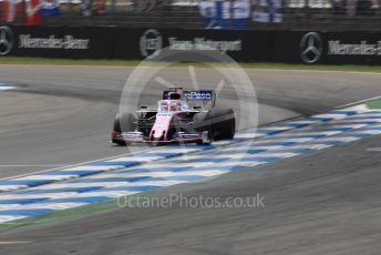 World © Octane Photographic Ltd. Formula 1 – German GP - Practice 3. SportPesa Racing Point RP19 - Sergio Perez. Hockenheimring, Hockenheim, Germany. Saturday 27th July 2019.