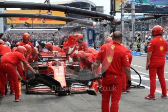 World © Octane Photographic Ltd. Formula 1 – German GP - Practice 3. Scuderia Ferrari SF90 – Charles Leclerc. Hockenheimring, Hockenheim, Germany. Saturday 27th July 2019.