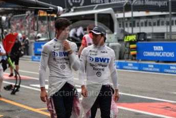 World © Octane Photographic Ltd. Formula 1 – German GP - Practice 3. SportPesa Racing Point RP19 - Sergio Perez and Lance Stroll. Hockenheimring, Hockenheim, Germany. Saturday 27th July 2019.