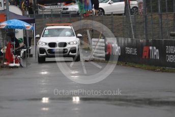 World © Octane Photographic Ltd. Formula 1 – German GP - Race. Marshal post car in the wet. Hockenheimring, Hockenheim, Germany. Sunday 28th July 2019.