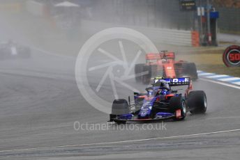 World © Octane Photographic Ltd. Formula 1 – German GP - Race. Scuderia Toro Rosso STR14 – Alexander Albon and Scuderia Ferrari SF90 – Sebastian Vettel. Hockenheimring, Hockenheim, Germany. Sunday 28th July 2019.