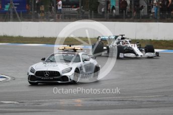 World © Octane Photographic Ltd. Formula 1 – German GP - Race. Mercedes AMG GTs Safety car ahead of Mercedes AMG Petronas Motorsport AMG F1 W10 EQ Power+ - Lewis Hamilton. Hockenheimring, Hockenheim, Germany. Sunday 28th July 2019.