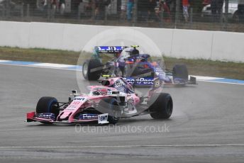 World © Octane Photographic Ltd. Formula 1 – German GP - Race. SportPesa Racing Point RP19 – Lance Stroll and Scuderia Toro Rosso STR14 – Alexander Albon. Hockenheimring, Hockenheim, Germany. Sunday 28th July 2019.