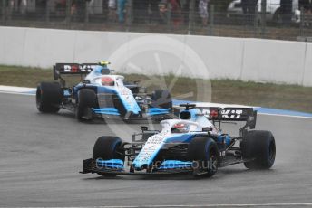 World © Octane Photographic Ltd. Formula 1 – German GP - Race. ROKiT Williams Racing FW 42 – George Russell and Robert Kubica. Hockenheimring, Hockenheim, Germany. Sunday 28th July 2019.