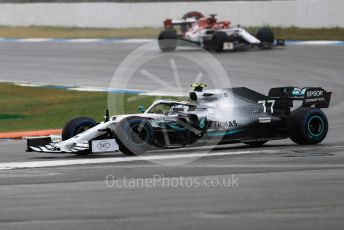 World © Octane Photographic Ltd. Formula 1 – German GP - Race. Mercedes AMG Petronas Motorsport AMG F1 W10 EQ Power+ - Valtteri Bottas and Alfa Romeo Racing C38 – Kimi Raikkonen. Hockenheimring, Hockenheim, Germany. Sunday 28th July 2019.