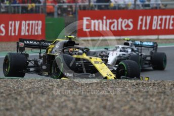 World © Octane Photographic Ltd. Formula 1 – German GP - Race. Renault Sport F1 Team RS19 – Nico Hulkenberg and Mercedes AMG Petronas Motorsport AMG F1 W10 EQ Power+ - Valtteri Bottas. Hockenheimring, Hockenheim, Germany. Sunday 28th July 2019.