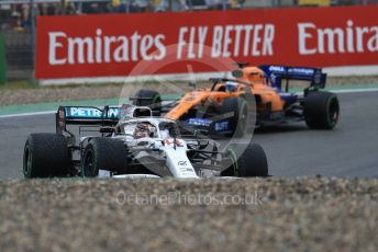 World © Octane Photographic Ltd. Formula 1 – German GP - Race. Mercedes AMG Petronas Motorsport AMG F1 W10 EQ Power+ - Lewis Hamilton and McLaren MCL34 – Carlos Sainz. . Hockenheimring, Hockenheim, Germany. Sunday 28th July 2019.