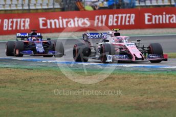 World © Octane Photographic Ltd. Formula 1 – German GP - Race. SportPesa Racing Point RP19 – Lance Stroll and Scuderia Toro Rosso STR14 – Alexander Albon. Hockenheimring, Hockenheim, Germany. Sunday 28th July 2019.