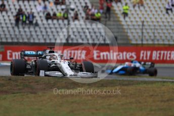 World © Octane Photographic Ltd. Formula 1 – German GP - Race. Mercedes AMG Petronas Motorsport AMG F1 W10 EQ Power+ - Lewis Hamilton and ROKiT Williams Racing FW42 – Robert Kubica. Hockenheimring, Hockenheim, Germany. Sunday 28th July 2019.