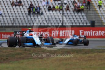 World © Octane Photographic Ltd. Formula 1 – German GP - Race. ROKiT Williams Racing FW42 – Robert Kubica and George Russell. Hockenheimring, Hockenheim, Germany. Sunday 28th July 2019.