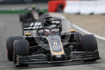 World © Octane Photographic Ltd. Formula 1 – German GP - Race. Rich Energy Haas F1 Team VF19 – Romain Grosjean and Kevin Magnussen. Hockenheimring, Hockenheim, Germany. Sunday 28th July 2019.