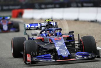 World © Octane Photographic Ltd. Formula 1 – German GP - Race. Scuderia Toro Rosso STR14 – Alexander Albon and Daniil Kvyat. Hockenheimring, Hockenheim, Germany. Sunday 28th July 2019.