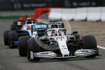 World © Octane Photographic Ltd. Formula 1 – German GP - Race. Mercedes AMG Petronas Motorsport AMG F1 W10 EQ Power+ - Lewis Hamilton and ROKiT Williams Racing FW42 – Robert Kubica. Hockenheimring, Hockenheim, Germany. Sunday 28th July 2019.