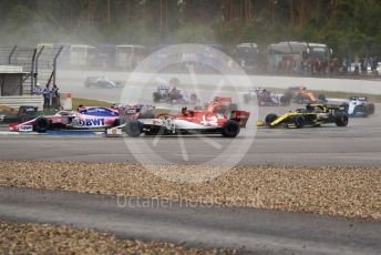 World © Octane Photographic Ltd. Formula 1 – German GP - Race. SportPesa Racing Point RP19 - Sergio Perez and Alfa Romeo Racing C38 – Antonio Giovinazzi. Hockenheimring, Hockenheim, Germany. Sunday 28th July 2019.