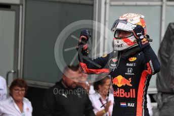 World © Octane Photographic Ltd. Formula 1 – German GP - Parc Ferme. Aston Martin Red Bull Racing RB15 – Max Verstappen. Hockenheimring, Hockenheim, Germany. Sunday 28th July 2019.
