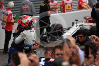 World © Octane Photographic Ltd. Formula 1 – German GP - Parc Ferme. ROKiT Williams Racing FW42 – Robert Kubica and Scuderia Toro Rosso STR14 – Daniil Kvyat. Hockenheimring, Hockenheim, Germany. Sunday 28th July 2019.