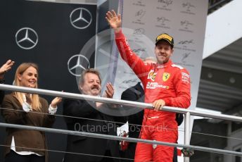 World © Octane Photographic Ltd. Formula 1 – German GP - Podium. Scuderia Ferrari SF90 – Sebastian Vettel. Hockenheimring, Hockenheim, Germany. Sunday 28th July 2019.