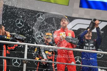 World © Octane Photographic Ltd. Formula 1 – German GP - Podium. Scuderia Ferrari SF90 – Sebastian Vettel. Hockenheimring, Hockenheim, Germany. Sunday 28th July 2019.