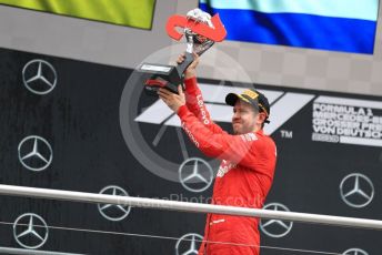 World © Octane Photographic Ltd. Formula 1 – German GP - Podium. Scuderia Ferrari SF90 – Sebastian Vettel. Hockenheimring, Hockenheim, Germany. Sunday 28th July 2019.