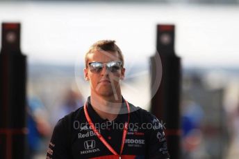 World © Octane Photographic Ltd. Formula 1 – German GP - Paddock. Scuderia Toro Rosso STR14 – Daniil Kvyat. Hockenheimring, Hockenheim, Germany. Friday 26th July 2019.