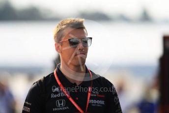 World © Octane Photographic Ltd. Formula 1 – German GP - Paddock. Scuderia Toro Rosso STR14 – Daniil Kvyat. Hockenheimring, Hockenheim, Germany. Friday 26th July 2019.