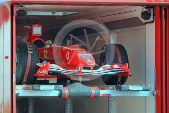 World © Octane Photographic Ltd. Formula 1 – German GP - Paddock. Scuderia Ferrari F2o04 to be driven by Michael Schumacher's son, Mick Schumacher – . Hockenheimring, Hockenheim, Germany. Friday 26th July 2019.