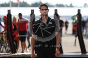 World © Octane Photographic Ltd. Formula 1 – German GP - Paddock. Rich Energy Haas F1 Team VF19 – Romain Grosjean. Hockenheimring, Hockenheim, Germany. Friday 26th July 2019.